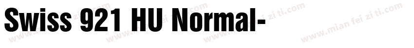 Swiss 921 HU Normal字体转换